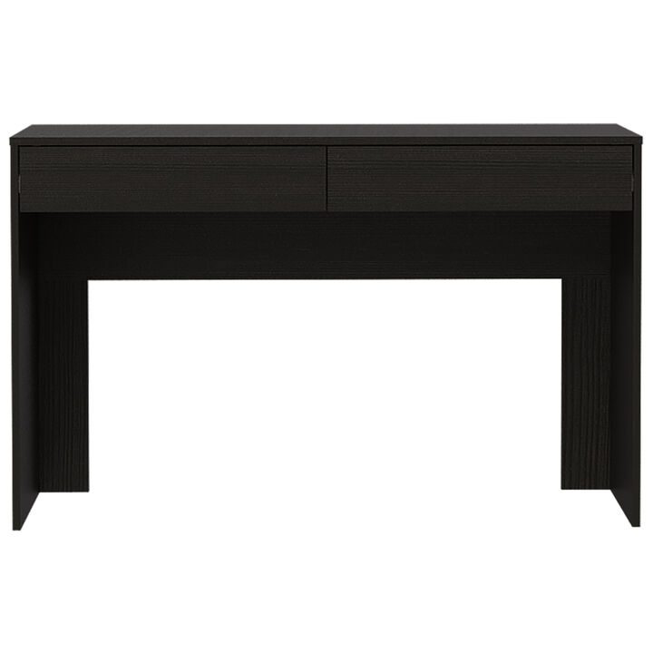 Meridian 2-Drawer Computer Desk Black Wengue