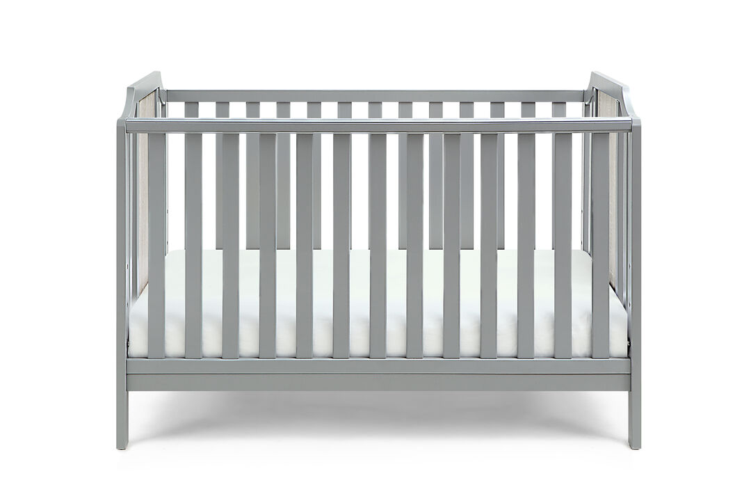 Suite Bebe Brees 3-in-1 Convertible Island Crib Gray/Graystone
