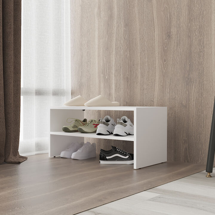 Stackable Shoe Rack Howard, Bedroom, White