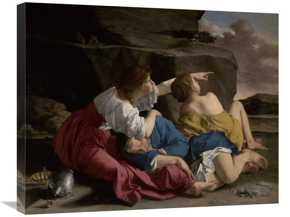 Lot and his Daughters-Canvas Art-28x22