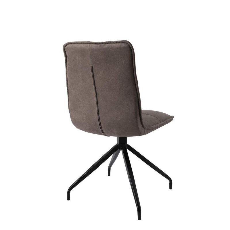Dining Chair With Fabric Seat, Set Of 2