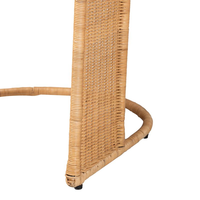bali & pari Palm Bohemian Light Honey Rattan Dining Chair