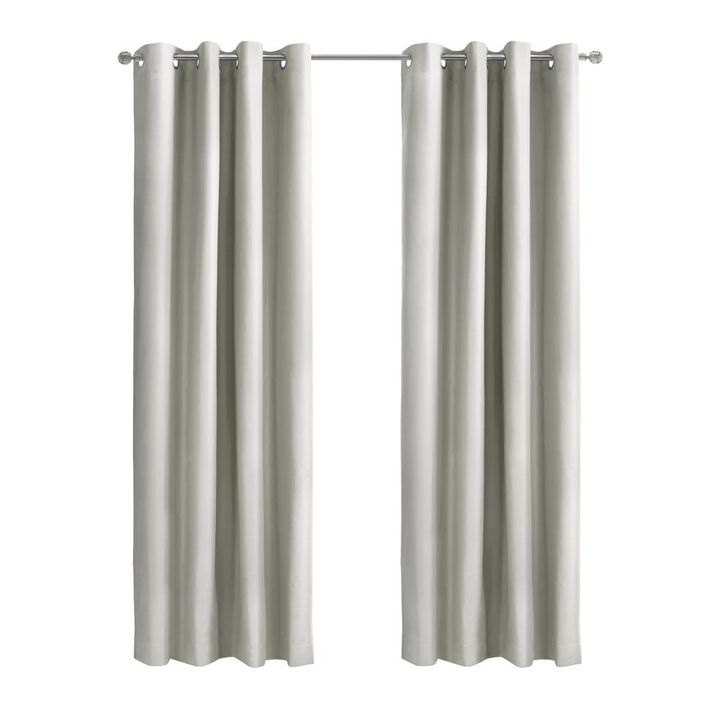 Thermaplus Alpine Blackout Premium Stylish and Functional Grommet Curtain Panel 52" x 63" White