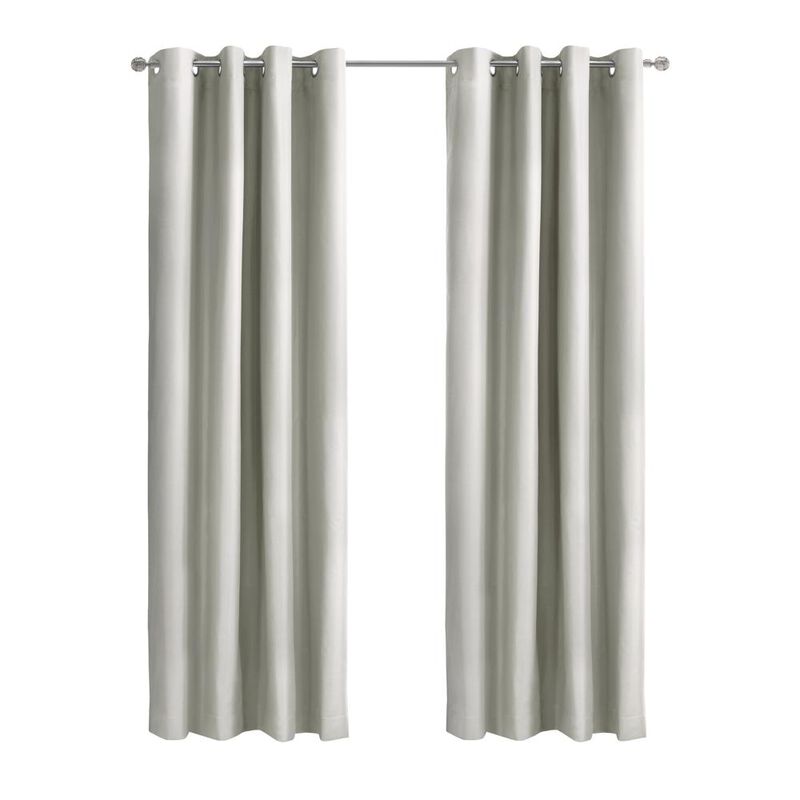 Thermaplus Alpine Blackout Premium Stylish and Functional Grommet Curtain Panel 52" x 63" White