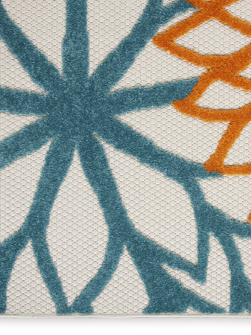 Aloha ALH05 Turquoise/Multicolor 9' x 12' Rug