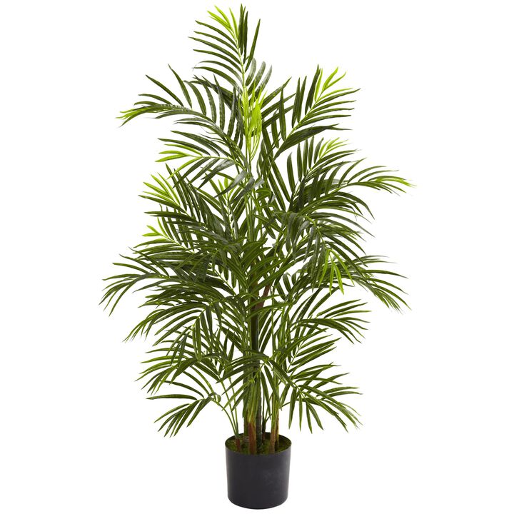 Hivvago 3.5 Feet Areca Palm UV Resistant (Indoor/Outdoor)