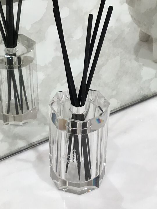 Clear Octagon Shape Reed Diffuser - "Lily Of The Valley" Scent
