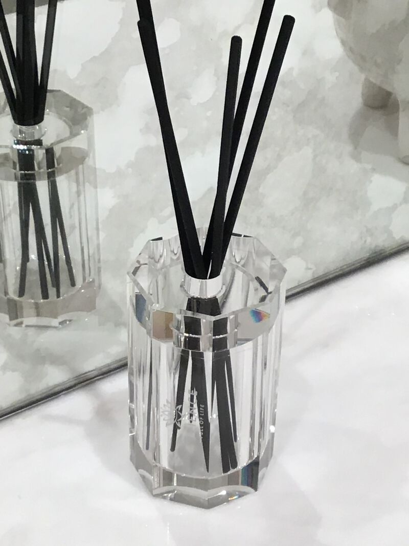 Clear Octagon Shape Reed Diffuser - "Lily Of The Valley" Scent