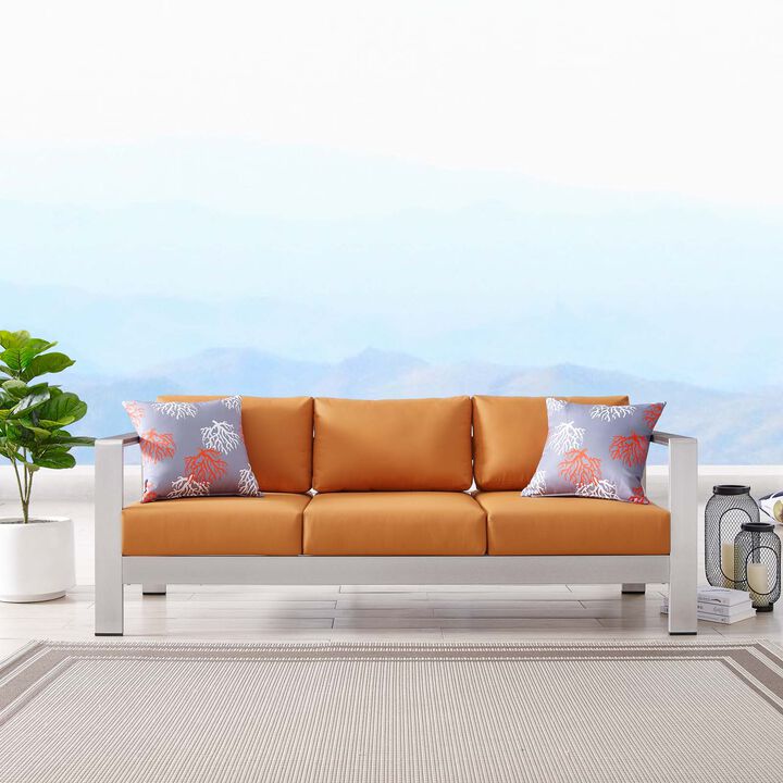 Modway - Shore Outdoor Patio Aluminum Sofa
