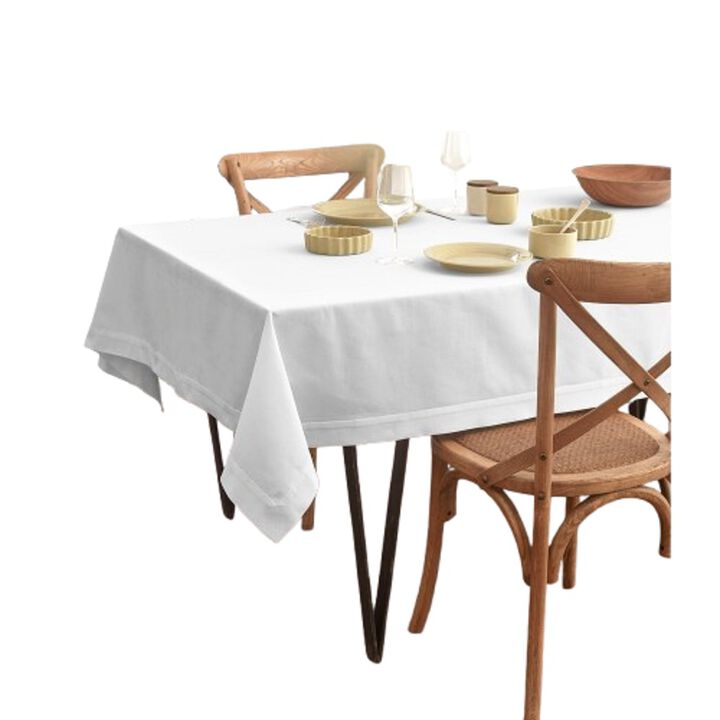 Solino Home Cotton Linen Plain Tablecloth | Dru for Thanksgiving, Christmas