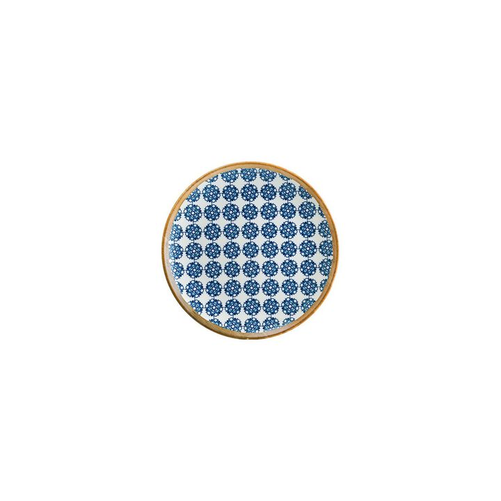 Calif dia.7.5" Round Decorated Porcelain Plate (Set of 4)
