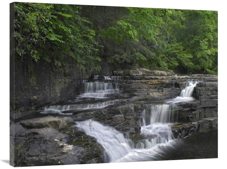 Dismal Falls, Jefferson National Forest, Virginia-Canvas Art-40x30