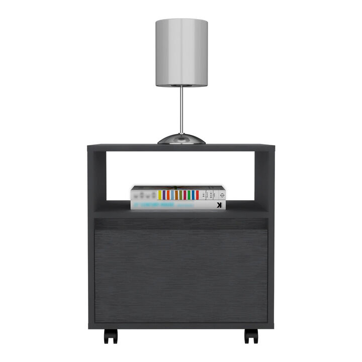 Nightstand Munyochi, Bedroom, Black