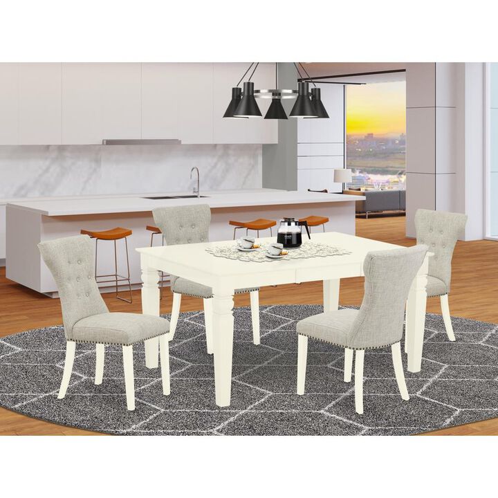 Dining Room Set Linen White