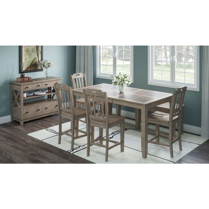 Jofran Prescott Park Modern Contemporary 52'' Solid Wood Dining Bench