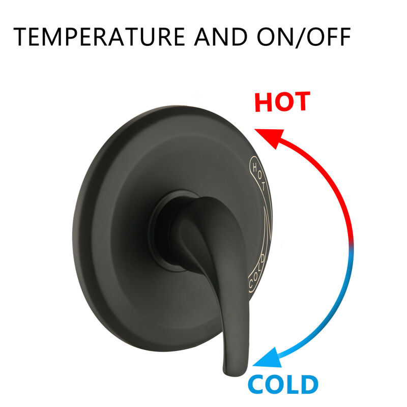 High Pressure Rain Shower System with Tub Spout
