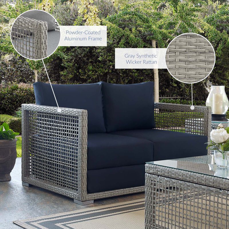 Modway - Aura Outdoor Patio Wicker Rattan Loveseat