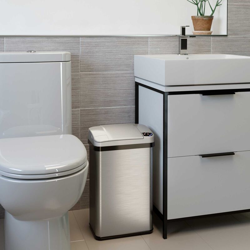 iTouchless 4 Gallon / 15 Liter Sensor Bathroom Trash Can