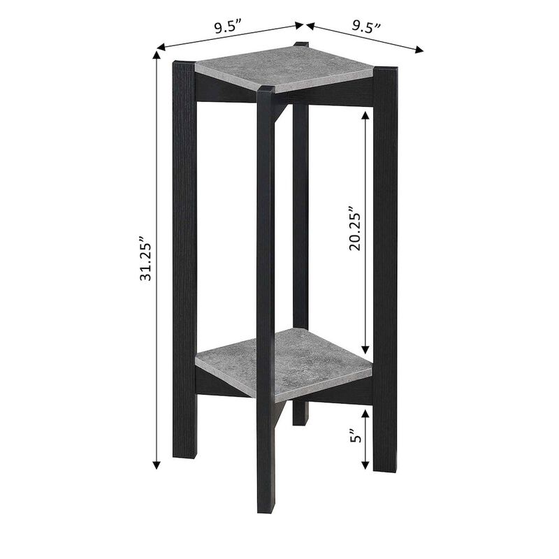 Convience Concept, Inc. Planters & Potts Deluxe Square 2 Tier Plant Stand