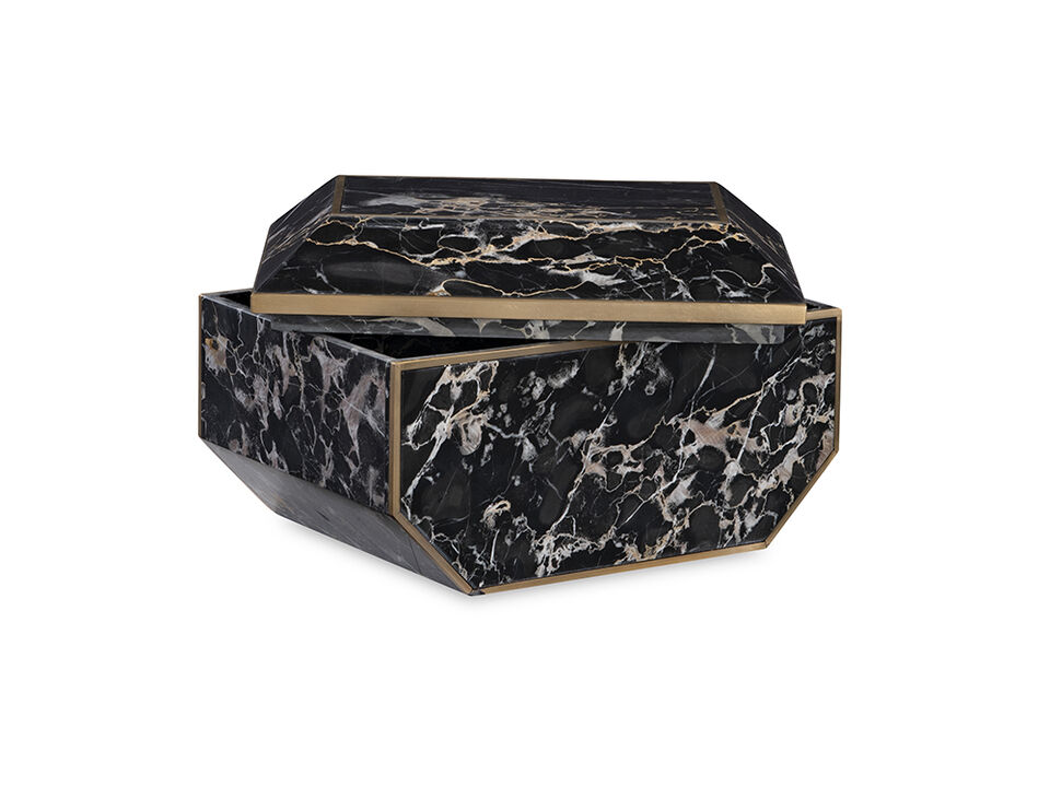 Large Brass & Golden Portoro Box