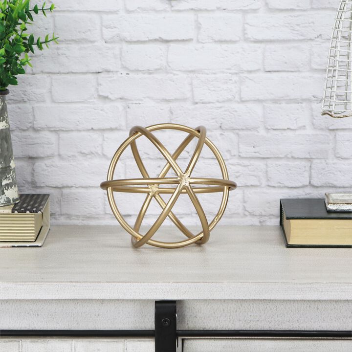 Thayer Small Golden Circular Orb