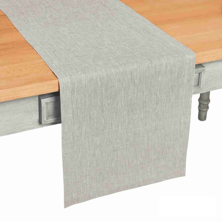 Solino Home 100% Pure Linen Table Runner | Athena for Thanksgiving, Christmas