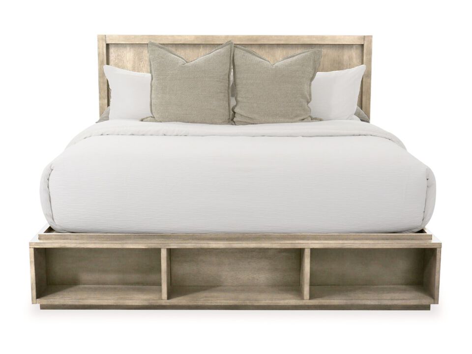Platinum Bookcase Storage Bed