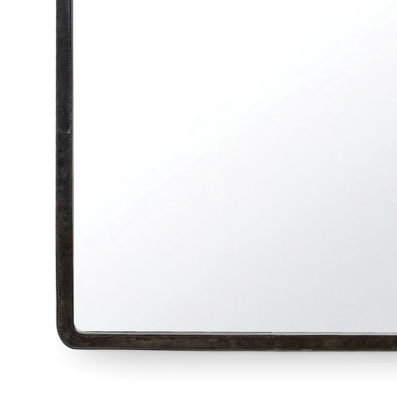 Knox Leather Rectangle Mirror