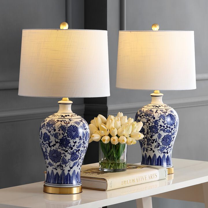 Jennifer Ceramic/Metal LED Table Lamp
