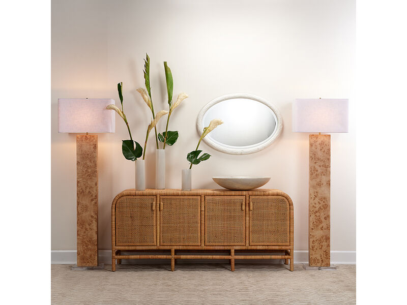 Parallel Burl Floor Lamp