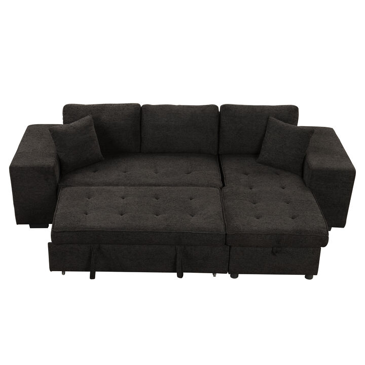 Merax Modern L-Shape 3 Seat Reversible Sectional Sofa