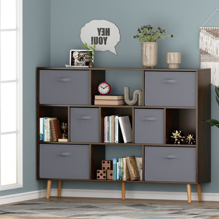 Bookshelf Modern & Functional Bookcase for Home, Office & Living Room Organization