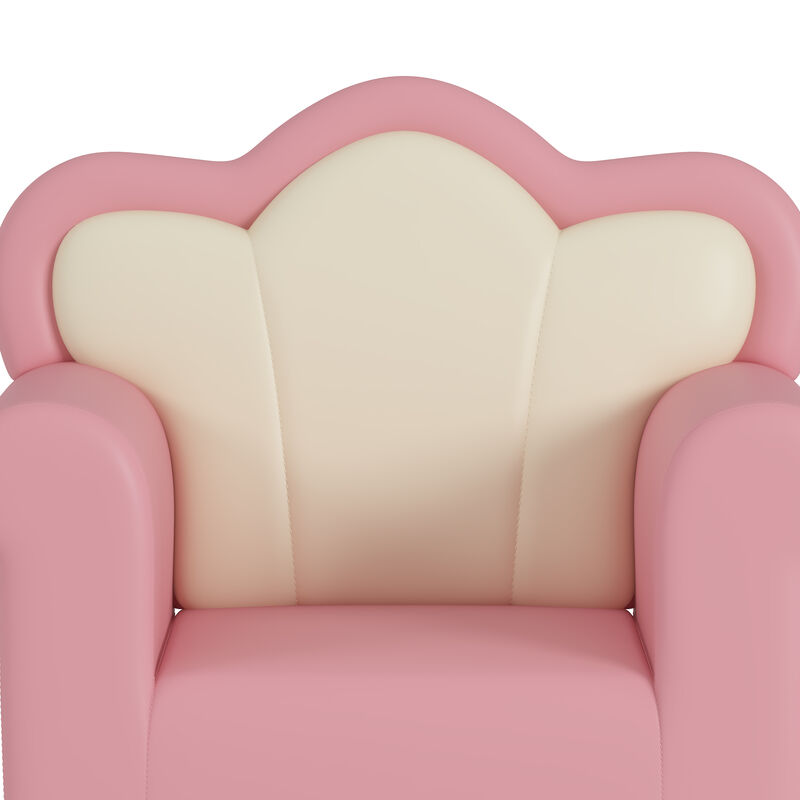 Merax PU Upholstered Princess Armchair Sofa
