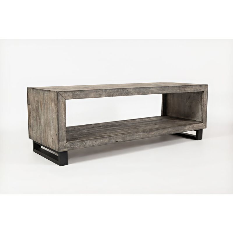 Jofran Mulholland Drive 56 Modern Distressed Solid Wood Coffee Table