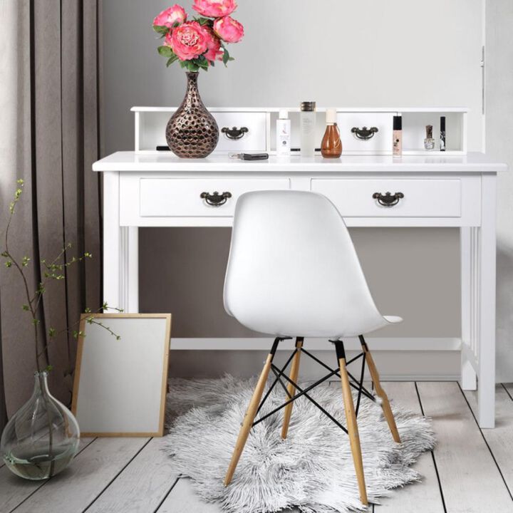 Hivvago Home Office Writing Desk with 4 Drawer Computer Study Table