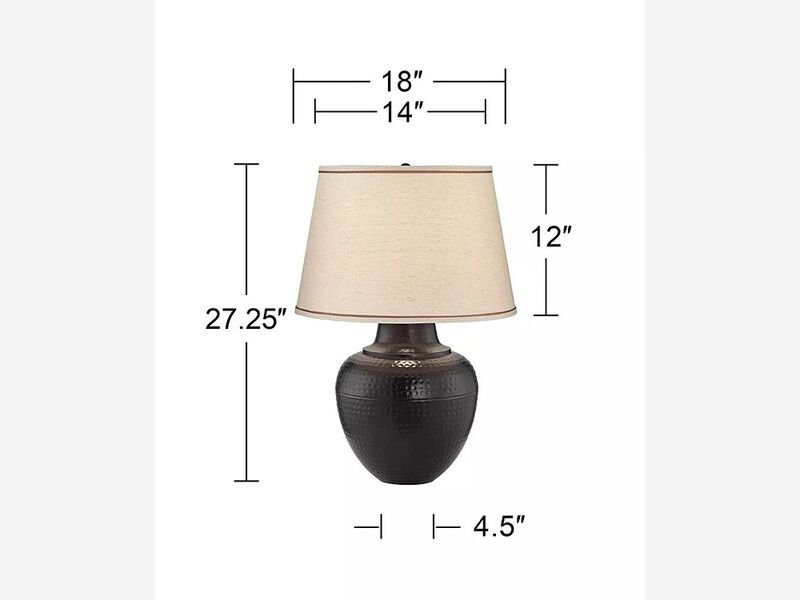 Barnes and Ivy Brighton Southwest Rustic Farmhouse Table Lamp 27.25"