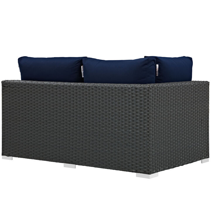 Modway - Sojourn Outdoor Patio Sunbrella® Left Arm Loveseat
