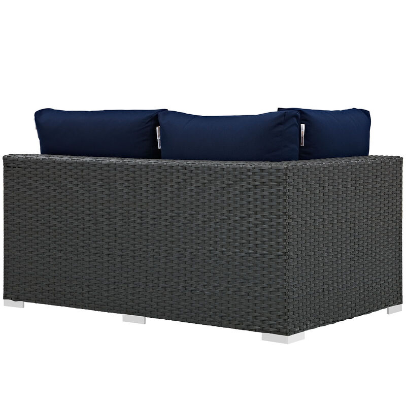 Modway - Sojourn Outdoor Patio Sunbrella® Left Arm Loveseat