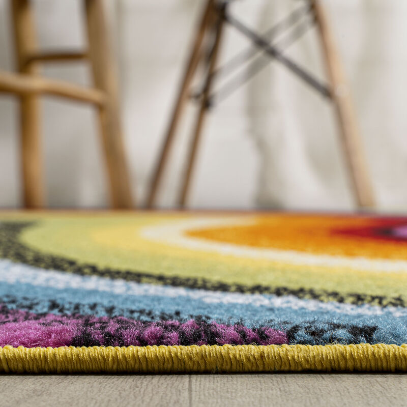 Flow Abstract Swirl Area Rug
