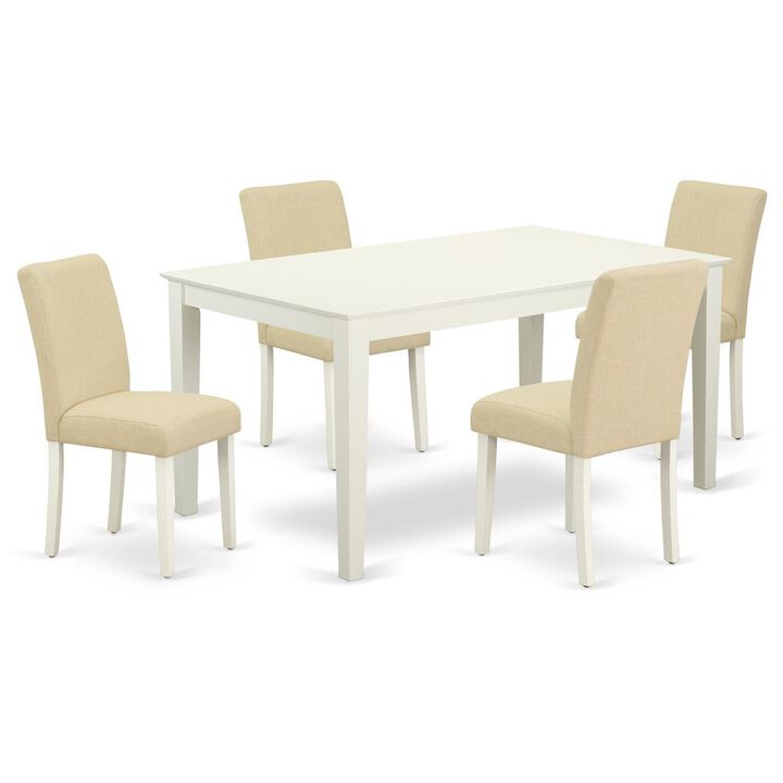 Dining Room Set Linen White