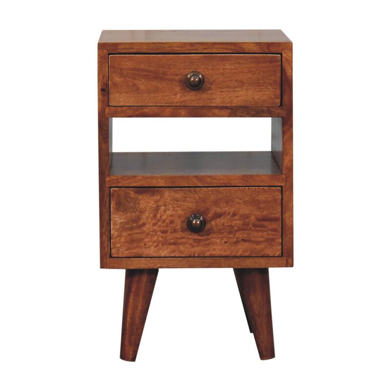 Artisan Furniture Solid Wood Mini Classic Multi Honey Caramel Bedside
