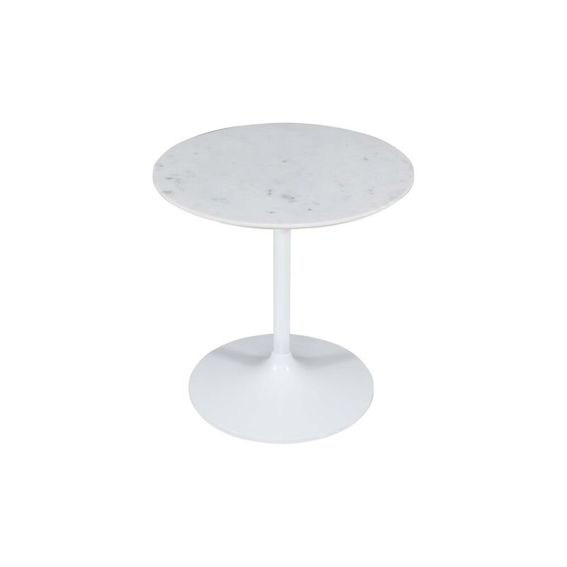 Jofran Camille Solid Marble and Iron Modern Luxury Accent Tables (Set of 2)
