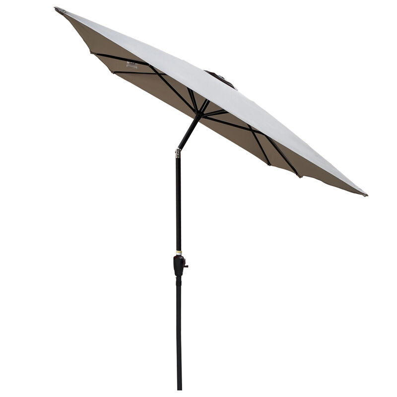 6 X 9FT Patio Umbrella Outdoor Waterproof Umbrella With Crank And Push Button Tilt