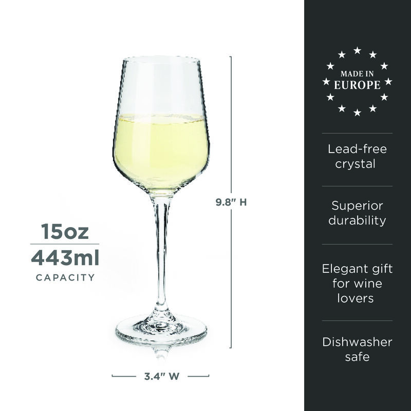 Reserve Inez Crystal Chardonnay Glasses Set of 4