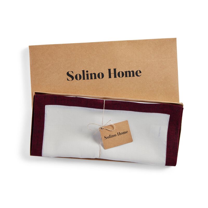 Solino Home 100% Pure Linen Table Runner 14 x 90 Inch | Classic
