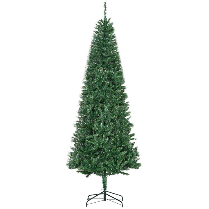 Slim Christmas Tree with Stand, Pencil Tree, 7' Artificial Fir, Green