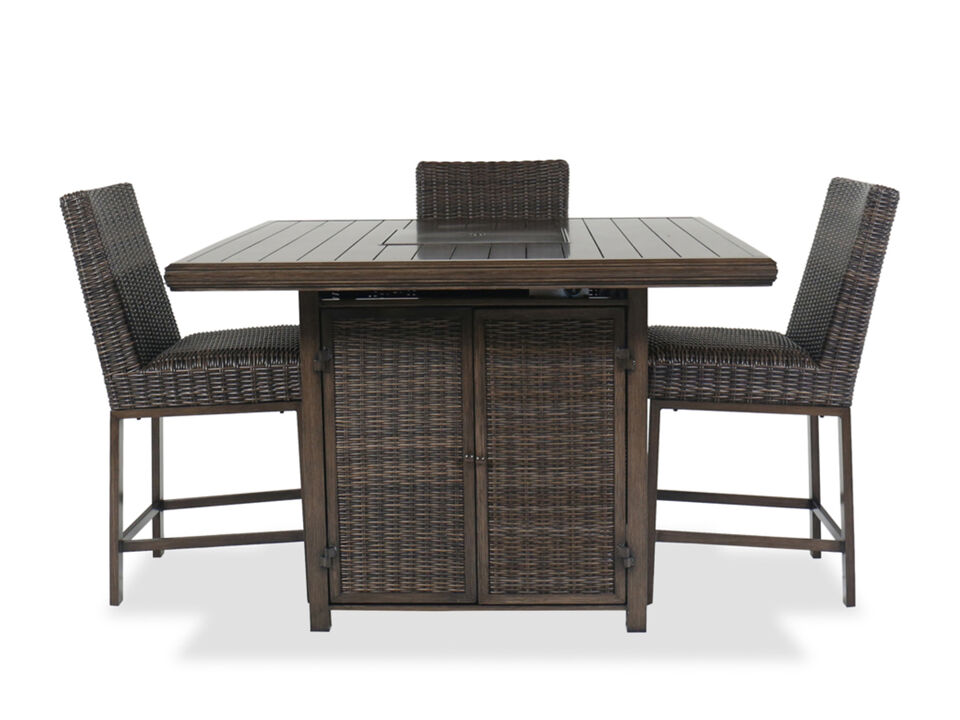 Paradise Trail Outdoor Bar Table with 4 Barstools
