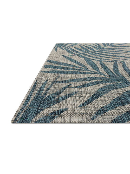 Isle IE10 Grey/Aqua 3'11" x 5'10" Rug