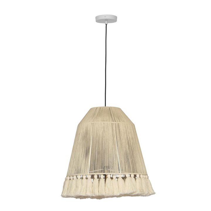 Belen Kox Boho Tassel Cotton Pendant Lamp, Belen Kox