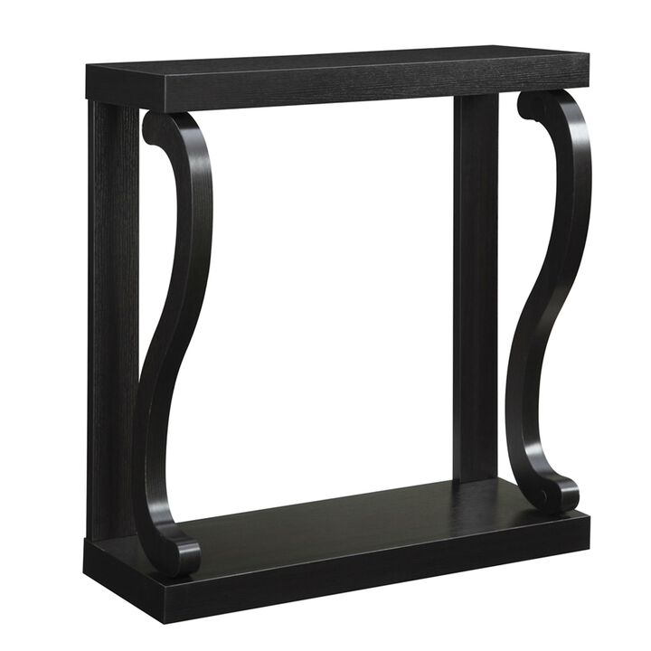 Hivvago Modern Curved Legs Rich Espresso Console Table